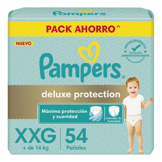 Pañales Pampers Deluxe Protection Talle Xxg X 52 Un
