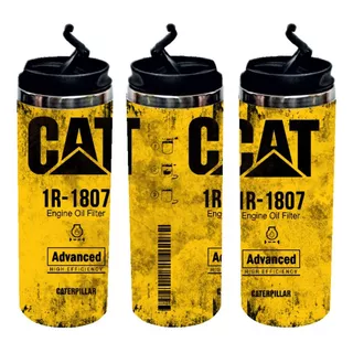 Termo Caterpillar Amarillo Cat Tipo Skinny Tumbler 400ml