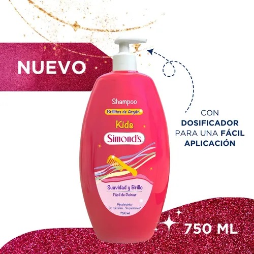 SIMONDS SHAMPOO BRILLITOS DE ARGAN EN VALVULA 750 ML
