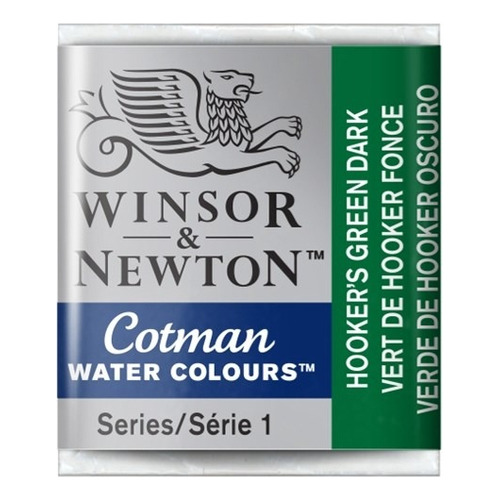 Acuarela Winsor & Newton Cotman ½pan Verde Hooker Oscuro