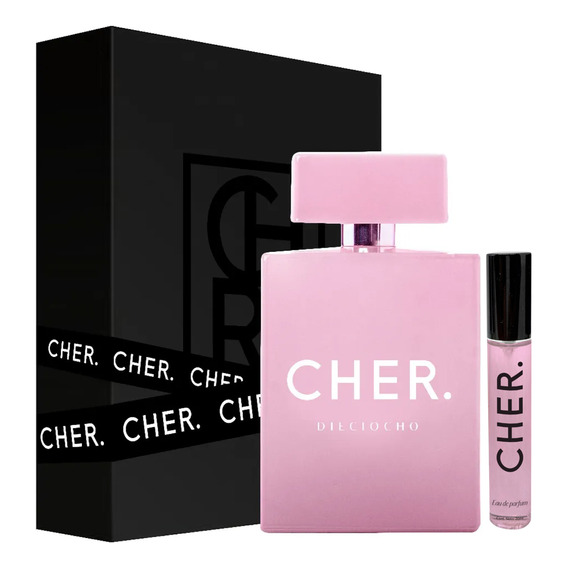 Set Perfume Mujer Cher Dieciocho 100 Ml Edp + Talla 20 Ml