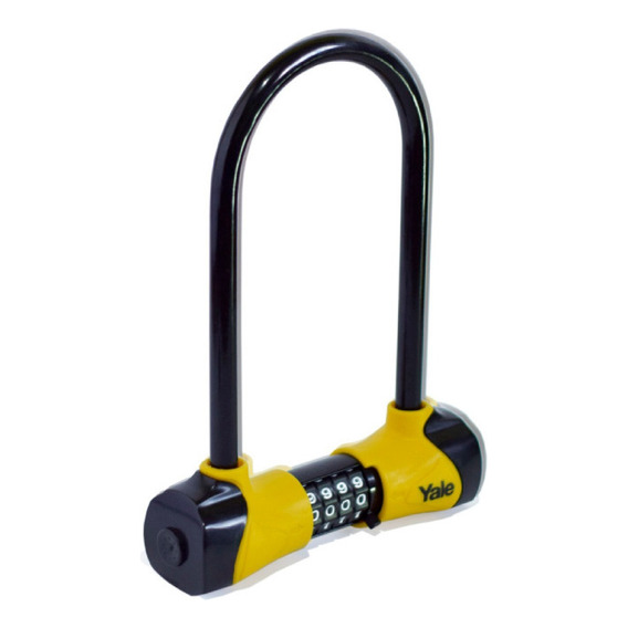 Candado Para Bicicleta En U Con Clave Marca Yale Ytx240 Color Negro