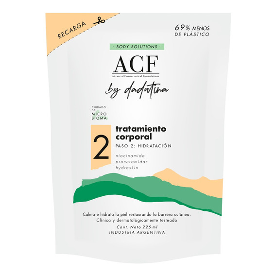 Acf Dadatina Body Solutions Recarga Paso 2 Hidratación 6c