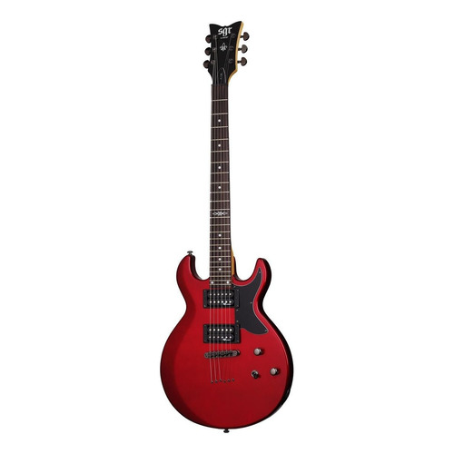 Guitarra eléctrica Schecter SGR S-1 de tilo metallic red metalizado con diapasón de palo de rosa
