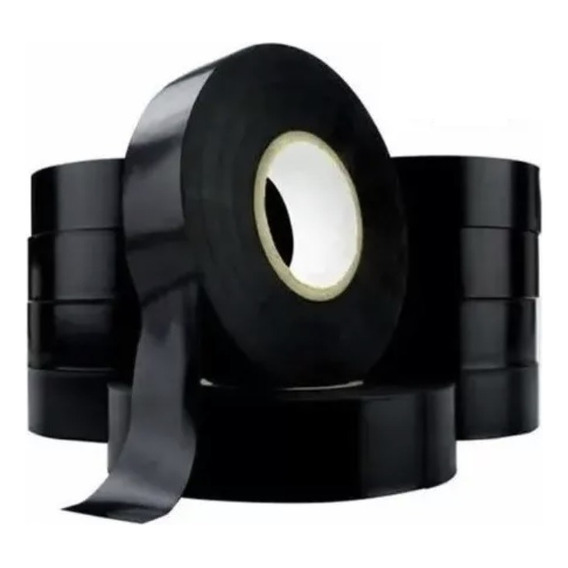 10 Cinta Tape Aislante Negra Pvc Aisladora Cableado Huincha