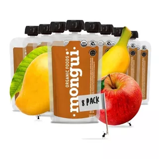 Manzana, Plátano Y Mango - Snack Orgánico - 100gr / 8pack