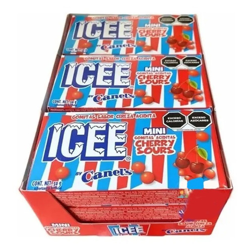 Mini Cherry cajita Icee 9 Cajas Con 50g