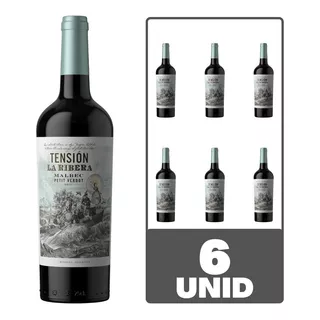 Vino Tension La Ribera Malbec Petit Verdot Tinto Caja X6