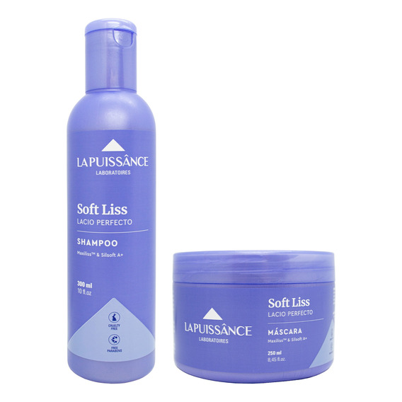 La Puissance Soft Liss Kit Shampoo + Máscara Pelo Alisado 6c