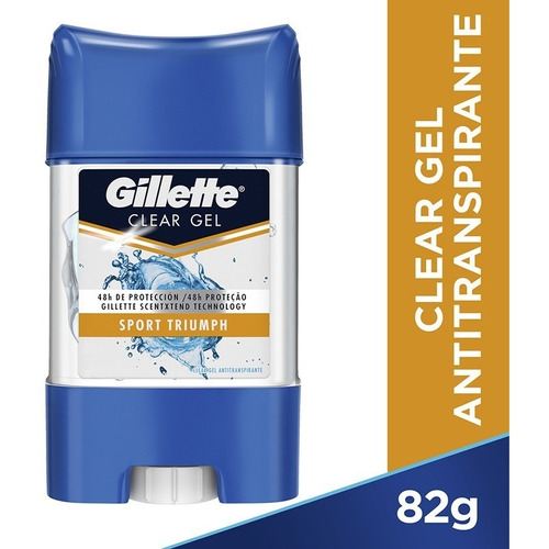 Antitranspirante Gillette Sport Triumph Clear Gel 82 G