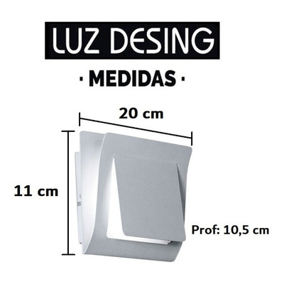 Aplique Pared Luz Led 6w Aluminio Calidad Premium Tz