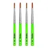 Kit 4 Tiger Brush Ref 182 4, 6, 8, 12, cerdas redondas de acuarela, color rojo