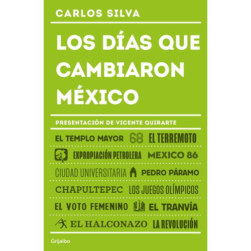 Los días que cambiaron México: Hechos memorables del siglo XX, de Silva, Carlos. Serie Actualidad Editorial Grijalbo, tapa blanda en español, 2017