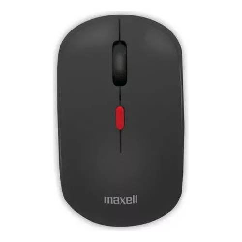 Mouse Inalámbrico Maxell Básico Óptico 1200 Dpi Usb Wireless Color Negro