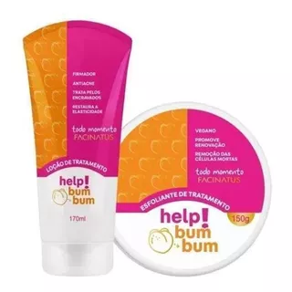  Kit Help Bumbum Tratamento Para Foliculite Anti-acne Vegano