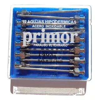 Agujas Hipodermicas Primor - Walmur Reutiliz X 12 Unidades  