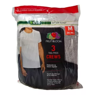 Fruit Of The Loom Playera C/o Cab Color 3 Pack 3p272cm Tda 