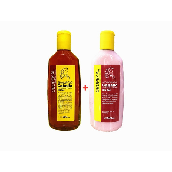 Pack Shampoo + Acondicionado Caballo Obopekal 500ml  