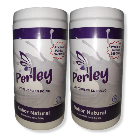 Perley Lactosuero Premium Sabor Natural 2 Botes De 500g