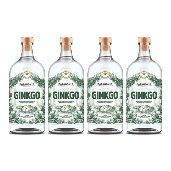 Gin Ginkgo De Cervecería Patagonia 500 Ml. Caja X 4 Unidades