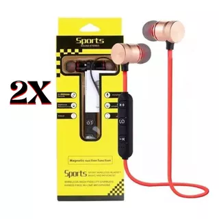 Pack 2x Audífonos Bluetooth Sports Manos Libres Inalámbricos