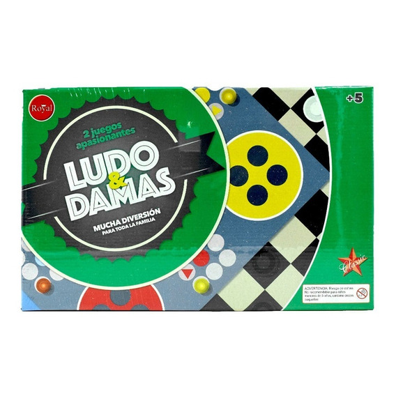 Juego De Mesa Ludo Y Dama, Royal Giro Didáctico