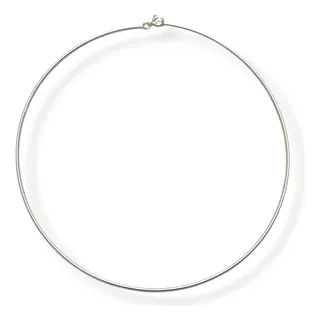 Collar Gargantilla Rigida Plata 925 40cm Tipo Choker