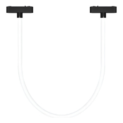 Spot Flexible P/riel Magnetico 1m 10w Calido Negro