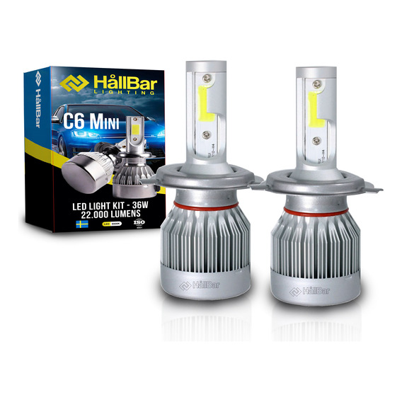 Kit Cree Led Hallbar C6 Mini H7 H4 H1 H11 44000 Lm