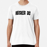 Remera  Husker Du (versión Negra) Algodon Premium