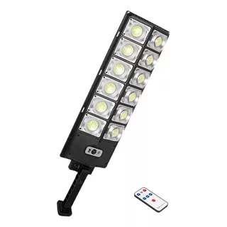 Foco 360 Led Reflector Solar Exterior 300w Ip65 W789a-6 Color De La Carcasa Negro Color De La Luz Blanco Frío