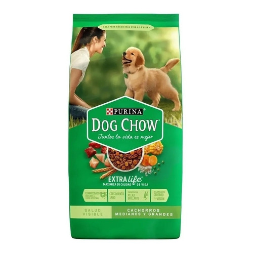 Purina Dog Chow 21kg Cachorros Razas Medianas Y Grandes