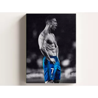 Cuadro Canva  Cr7 Siuuuu 90x60 (matte/glossy)