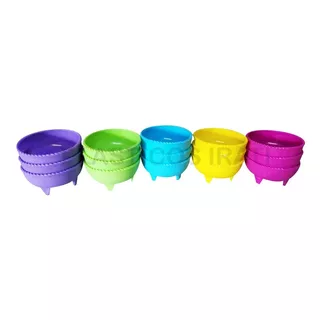 30 Salseras De Colores Tipo Molcajete 