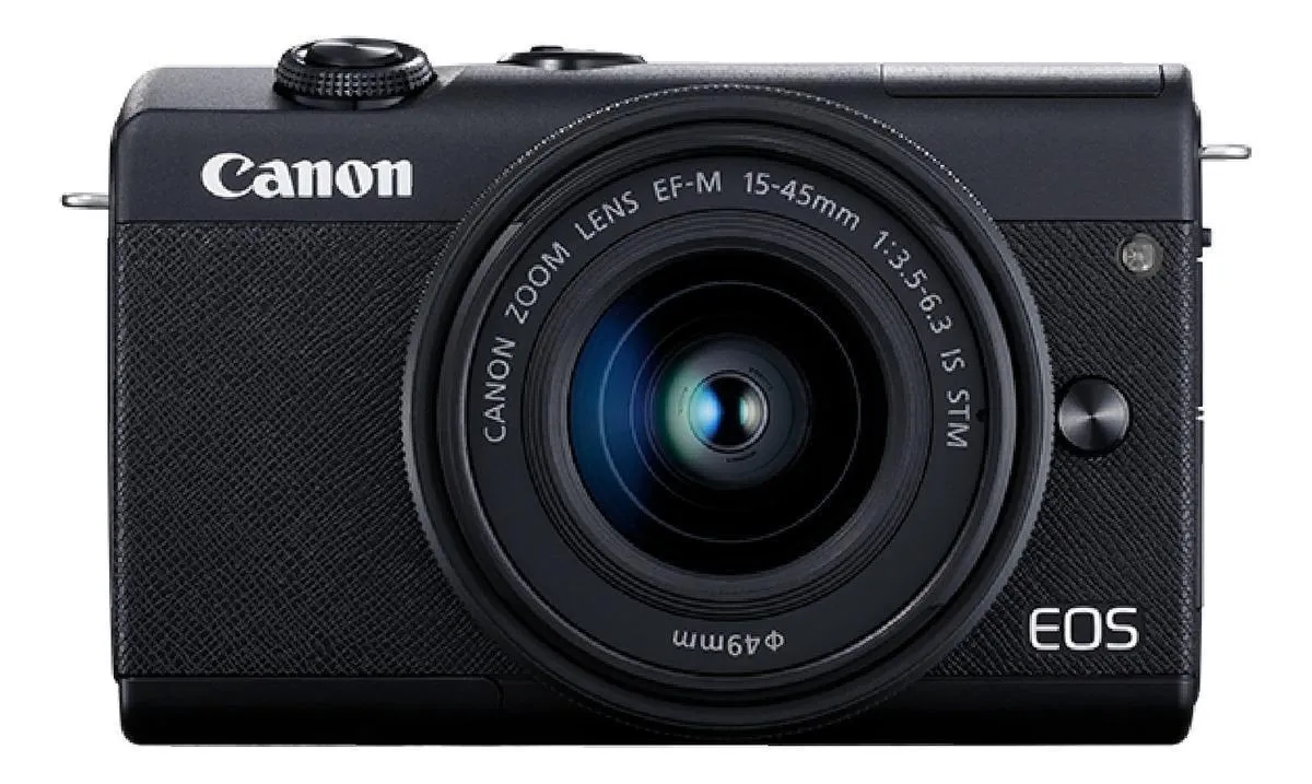 Canon EOS Kit M200 + lente 15-45mm IS STM
