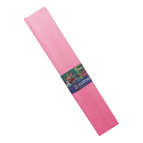 Papel Crepe Luma 50 X 200cm Color X 10 Unidades Color Rosa