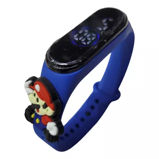 Relógio Digital Infantil Touch Aprenda Brinque Mario Bros Az