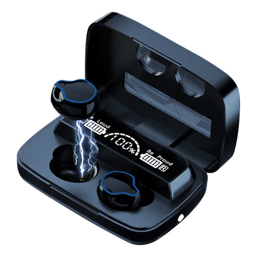 Suono Game Auriculares Inalámbricos Bluetooth Estéreo Pantalla Led Color Negro