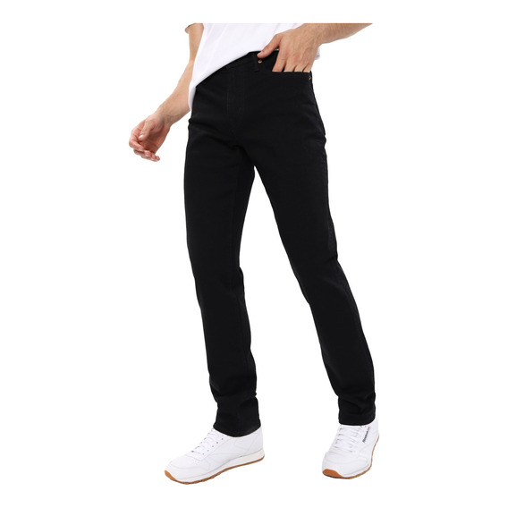 Pantalón De Mezclilla Airflex+ Slim Recto Negro Ae Hombre