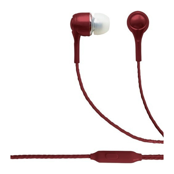 Auriculares Con Cable In-ear Blaupunkt Wired Earbuds Rojo