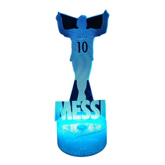 Título: Lámpara Ilusión 3d Lionel Messi 7 Colores Led