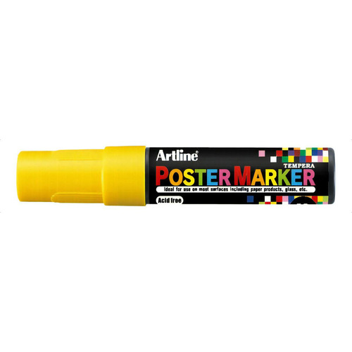 Poster Marker 12mm Artline Colores Básicos Color Amarillo