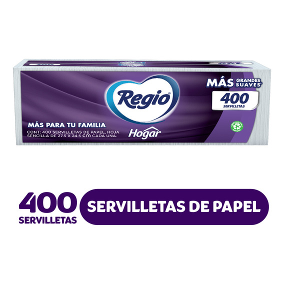 Servilletas Regio hogar 400 unidades