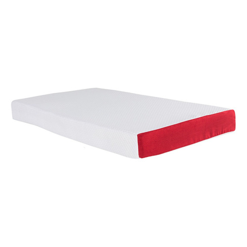 Colchón Cuna Bebe Baby Great Memory Foam 130 X 70 Color Blanco Y Rojo