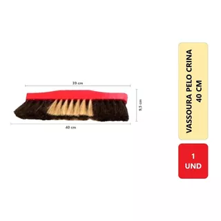 Vassoura Pelo Natural Crina 40 Cm #sem Cabo