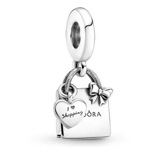 Charm Pandora Bolsa De Compras Colgante Plata Ale 925