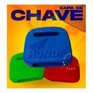 10x Capas Chave Moto Emborrachada Personalizada Honda