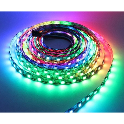 Cinta Led Rollo 5 Metros Rgb Exterior Siliconada Con Fuente