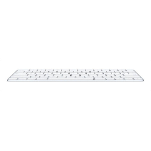 Teclado bluetooth Apple Magic QWERTY español latinoamérica color plata y blanco