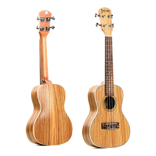 Ukulele Deviser Acústico Concierto Uk24-65 C/funda, Calidad Color Natural